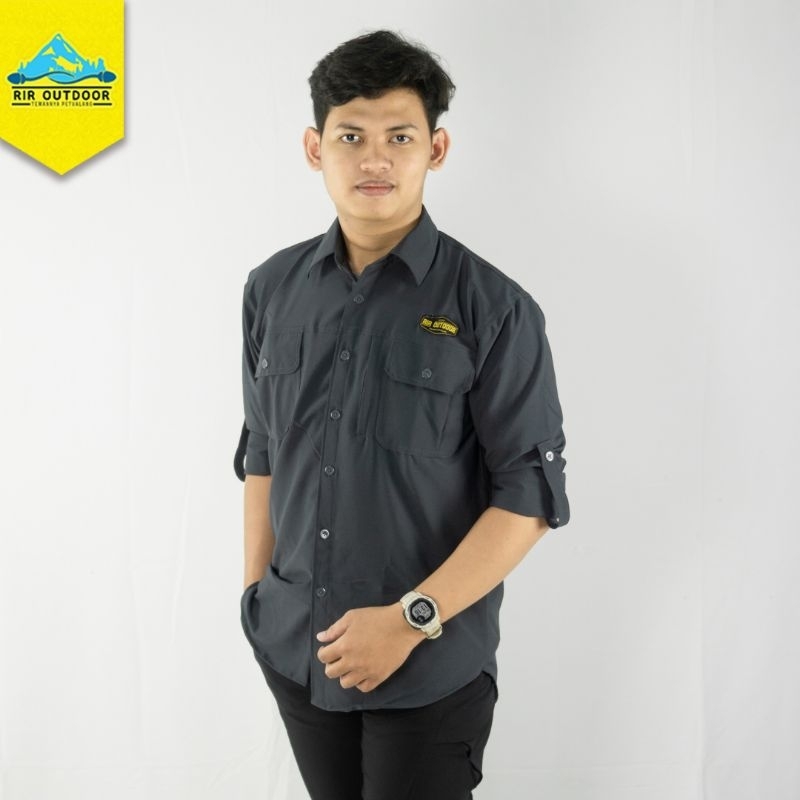 KAMEJA LAPANGAN RIR OUTDOOR CEPAT KERING KEMEJA HARIAN TACTICAL PRIA DAN WANITA PDL PENDAKI GUNUNG