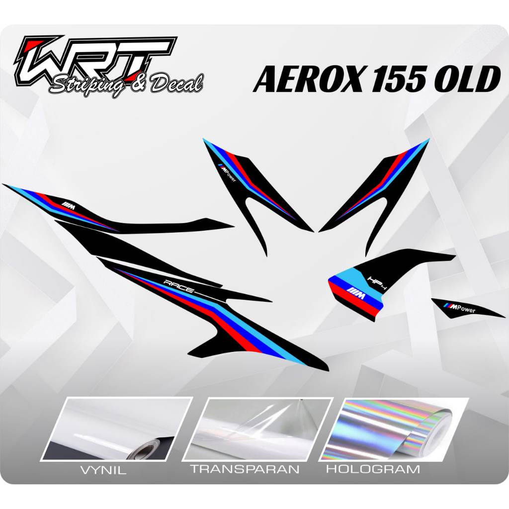 Striping Aerox Old-Stiker Decal Aerox 155 Old Livery BMW