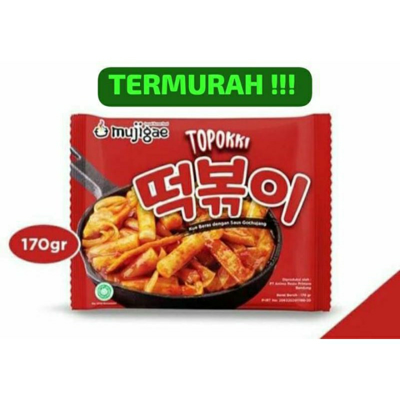 

Promo Topokki Mujigae 170 gr || Tteokbokki Instan || Tokpoki || Topoki || Topokki Mujigae Termurah || Makanan Viral || Makanan Pedas || Cemilan Pedas