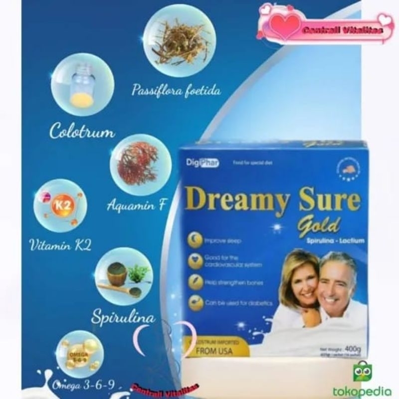 

DREAMY SURE GOLD IMPORT USA UNTUK INSOMNIA DAN GANGGUAN TIDUR