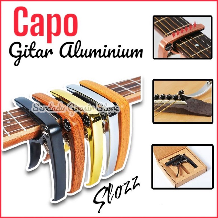 TERBAIK Capo Gitar Akustik Premium Bahan Aluminium Alloy