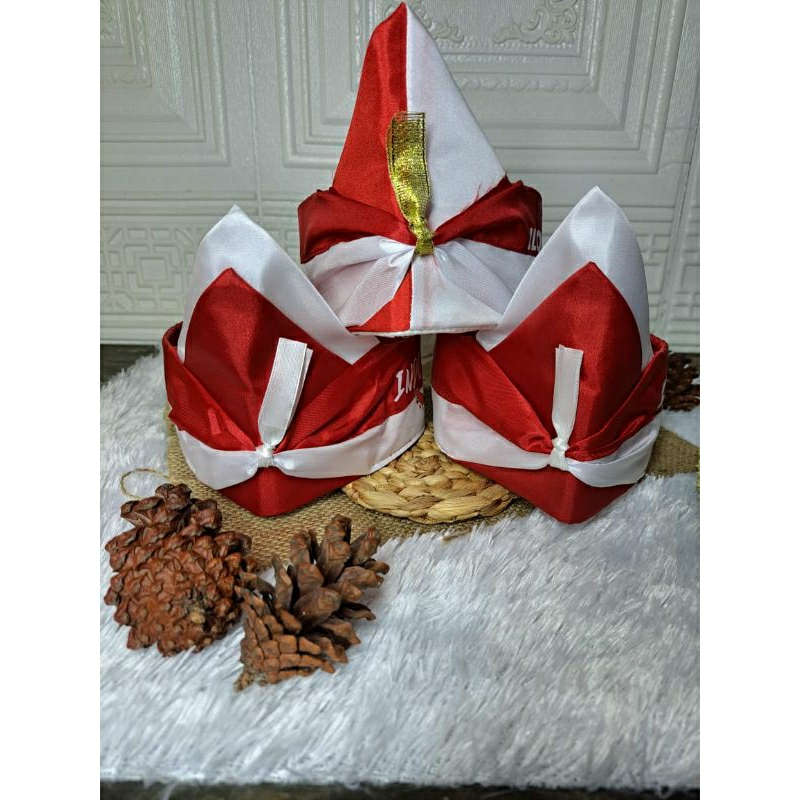 Blangkon Iket Sunda, Blangkon, Blangkon Iket, Blangkon Merah Putih, Pernak pernik, hut RI