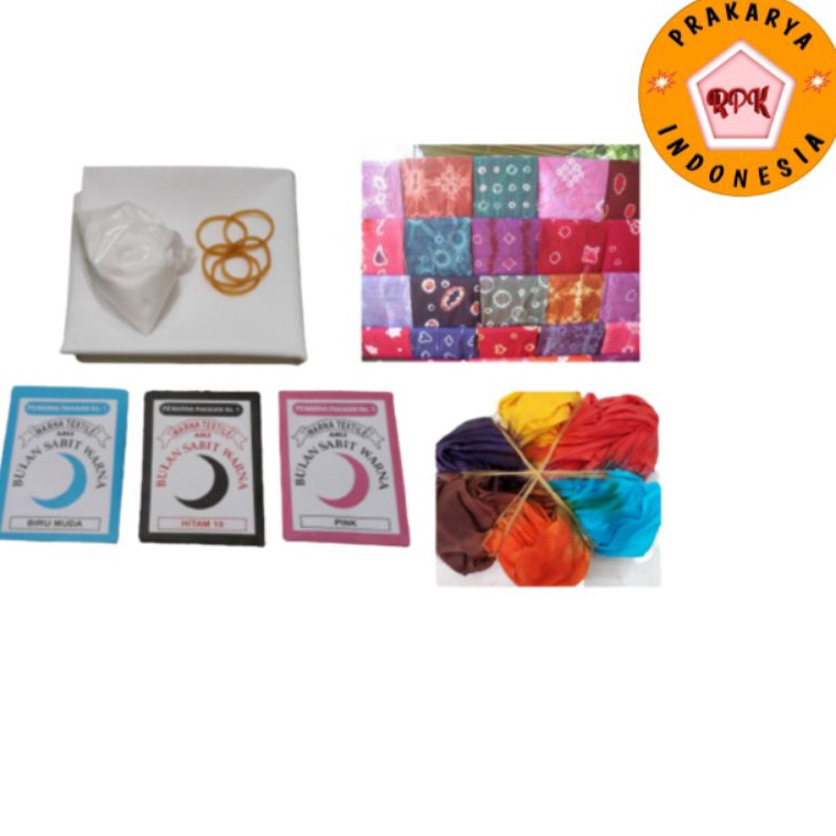 TERBARU PAKET TIE DYE BATIK DAN PAKET BATIK JUMPUTAN KAIN PEWARNA FREE PENGUAT WARNA