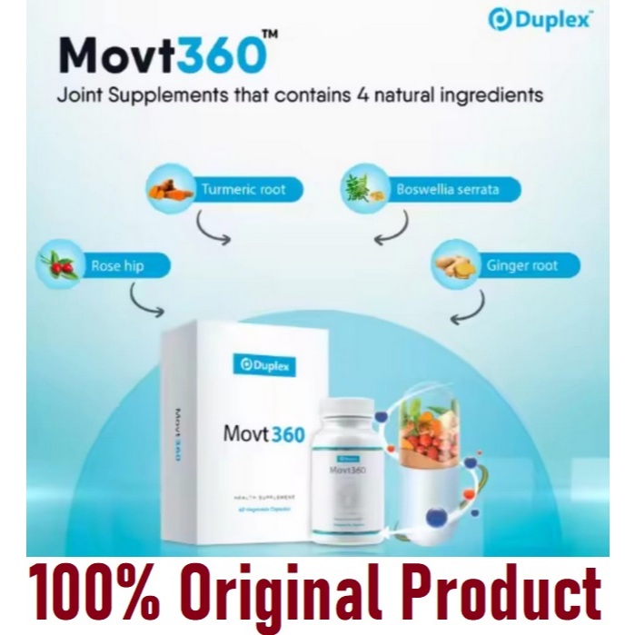 Exp DEC 2027 Duplex Movt 360 Movt360 Suplemen Kesehatan Tulang Sendi Syaraf 60 Tablet