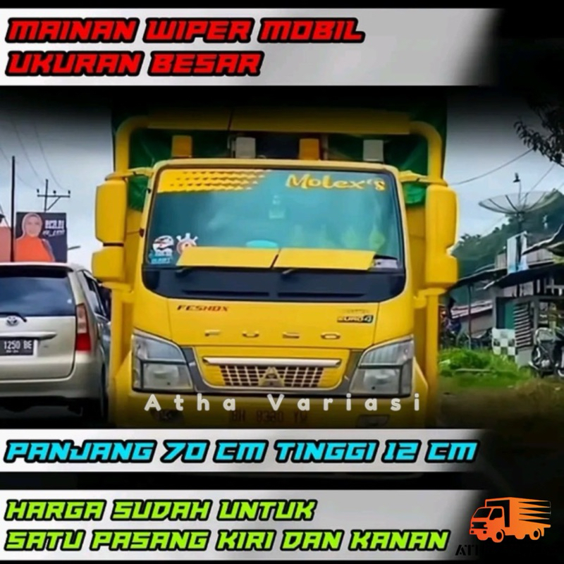 Mainan Variasi Wiper Wing Besar Komplit / Wiper Wing
