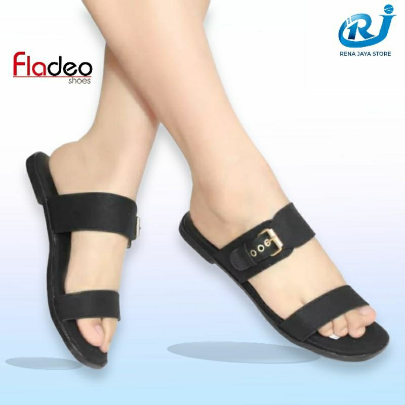 Sandal Wanita Nevada Sendal Wanita Slop Sol Karet Fladeo Nevada Sendals Sandal Nevada Ban dua gesper