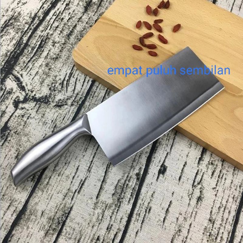pisau daging premium tebal / pisau stainless