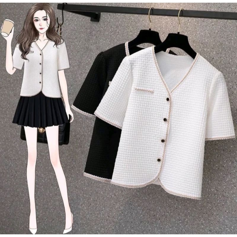 BAJU LENGAN PENDEK RAJUT HALUS WANITA IMPORT |  CARDIGAN KNIT | OUTER KOREA | BAJU RAJUT WANITA
