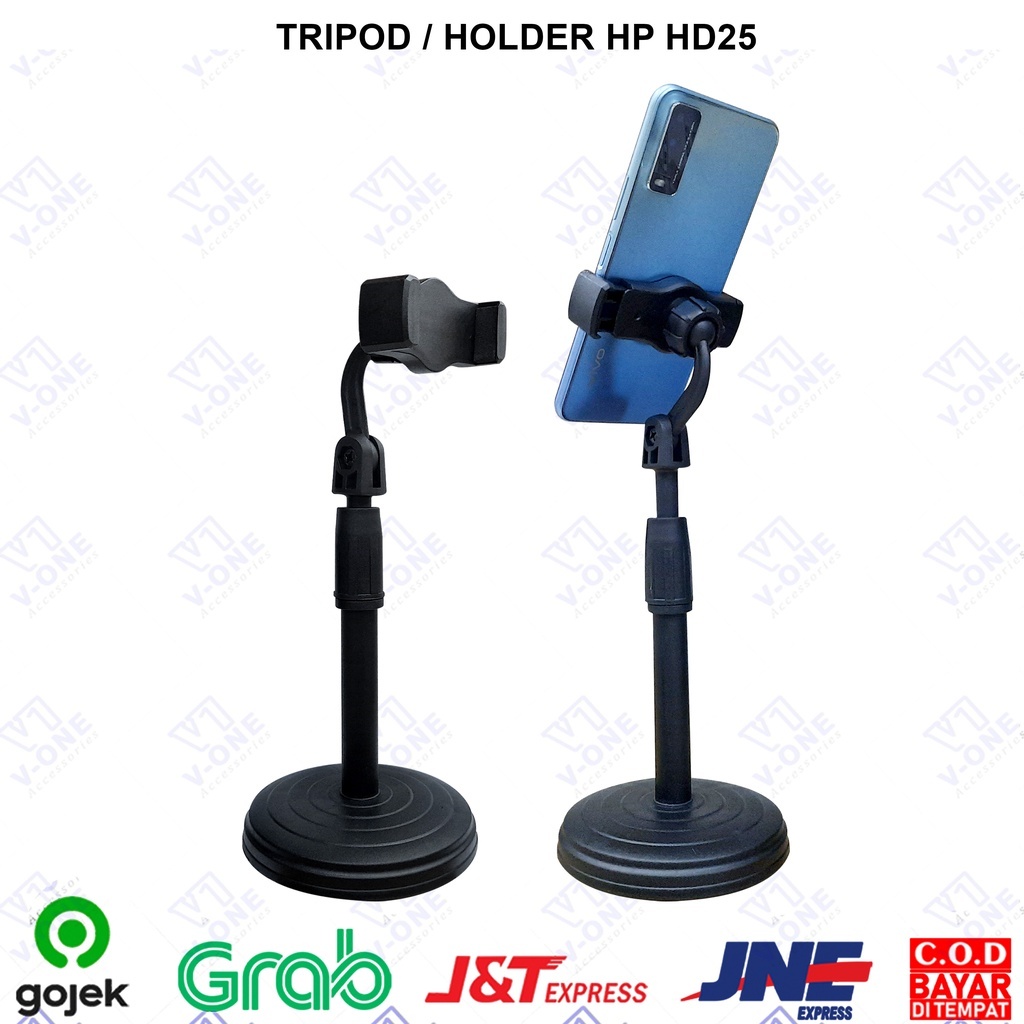 GRATIS ONGKIR BELI 1 GRATIS 1 HOLDER HP HD-25 / PHONE HOLDER STANDING HP HD25 / 097 tripod hp tripod