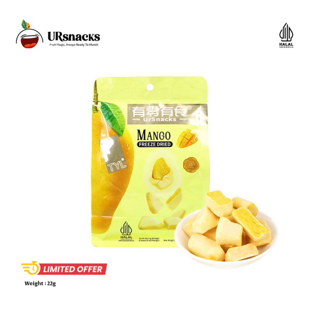 

URSNACKS Freeze Dried Mango - Snack Keripik Buah Mangga