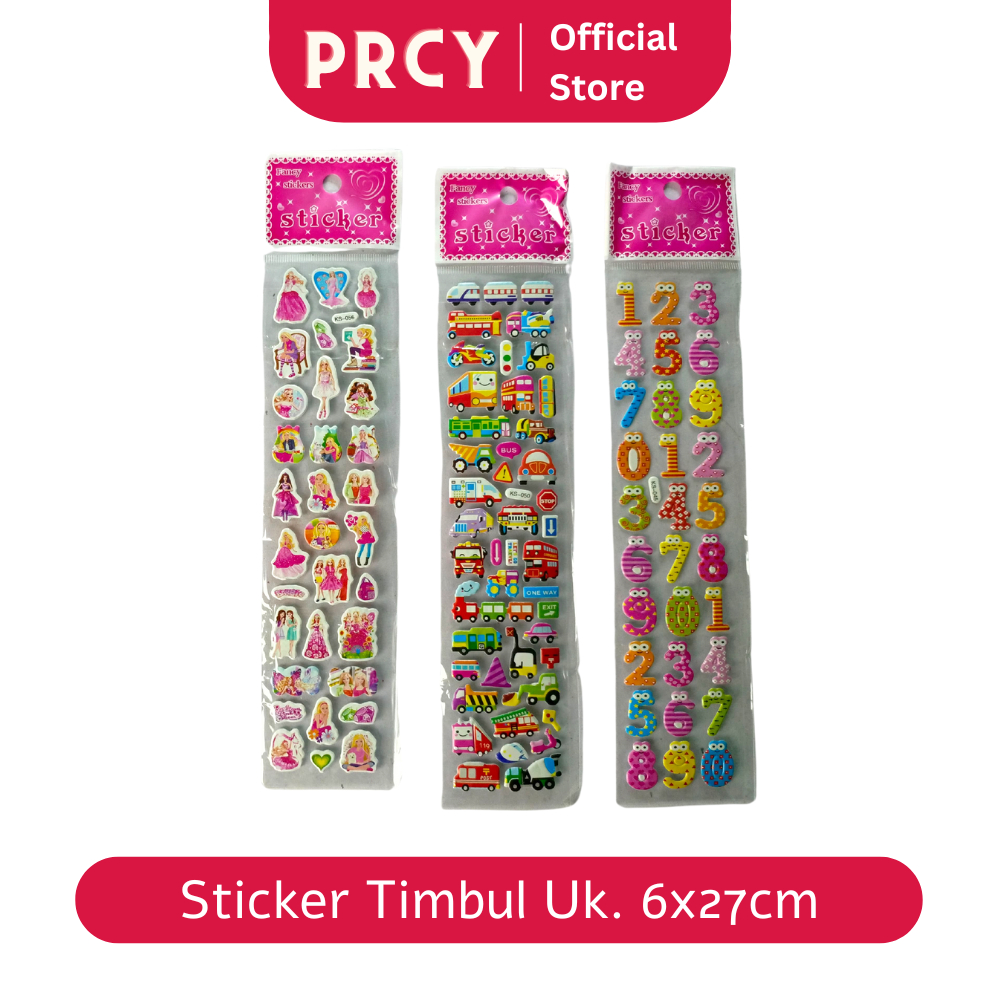 

Stiker Timbul Sedang Mainan Anak Motif Lucu Sticker Puffy Aneka Bentuk Anak TK PAUD Hiasan Tempelan