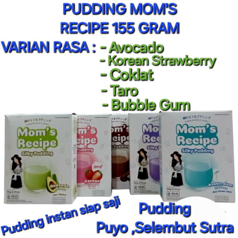 

PUDDING SUTRA MOM'S RECIPE / SILKY PUDDING BERBAGAI VARIAN RASA 155 GRAM