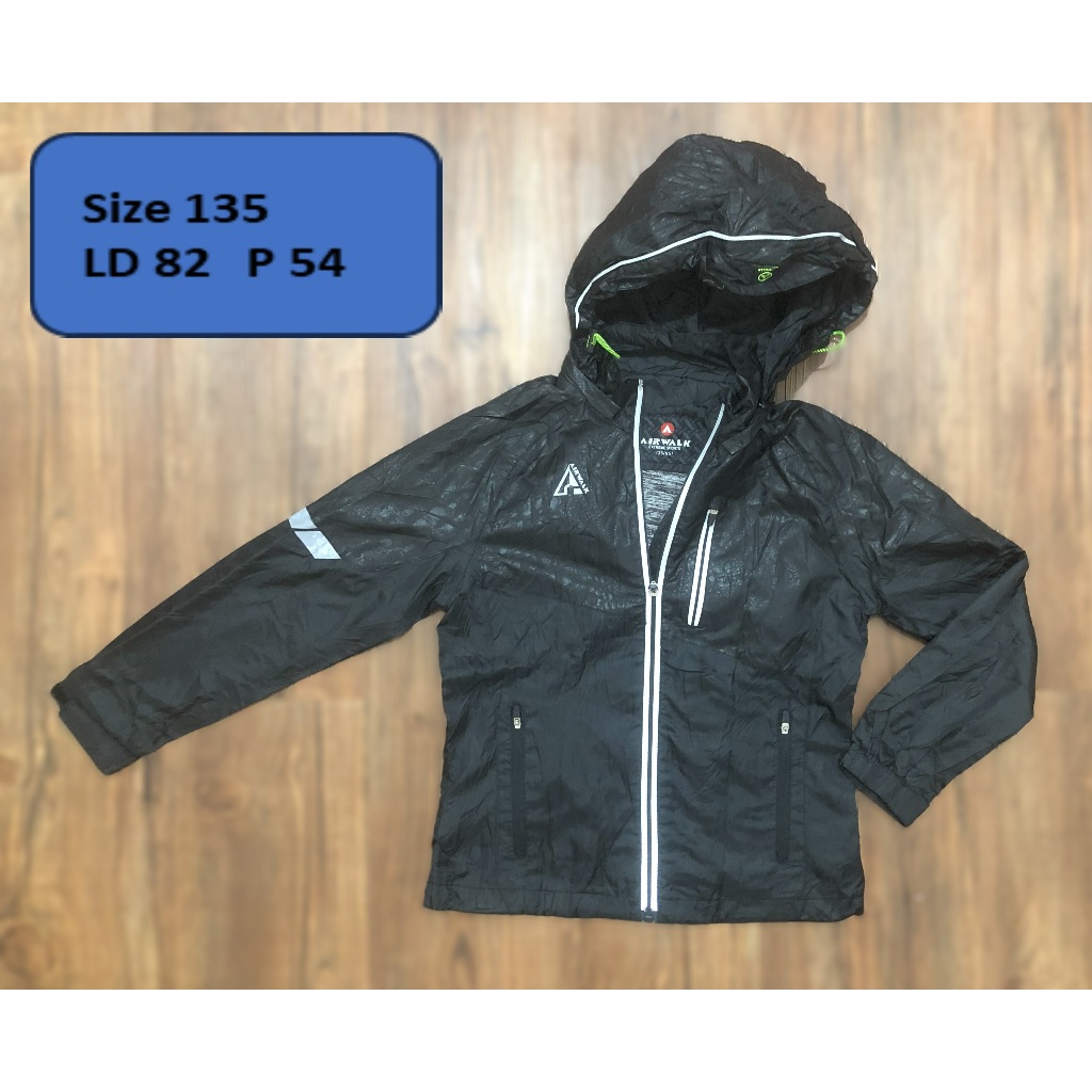 Jaket AIRWALK-AWK Jaket Outdoor Waterproof Hoodie Anak Remaja_Dewasa Second Preloved