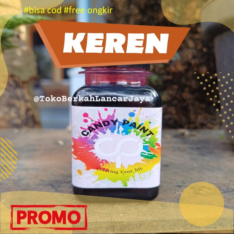 (OLES) 50 ML Candy Paint Pewarna Logam Candy Metalic Transparan Candy Paint/ Candy Chrome Metal