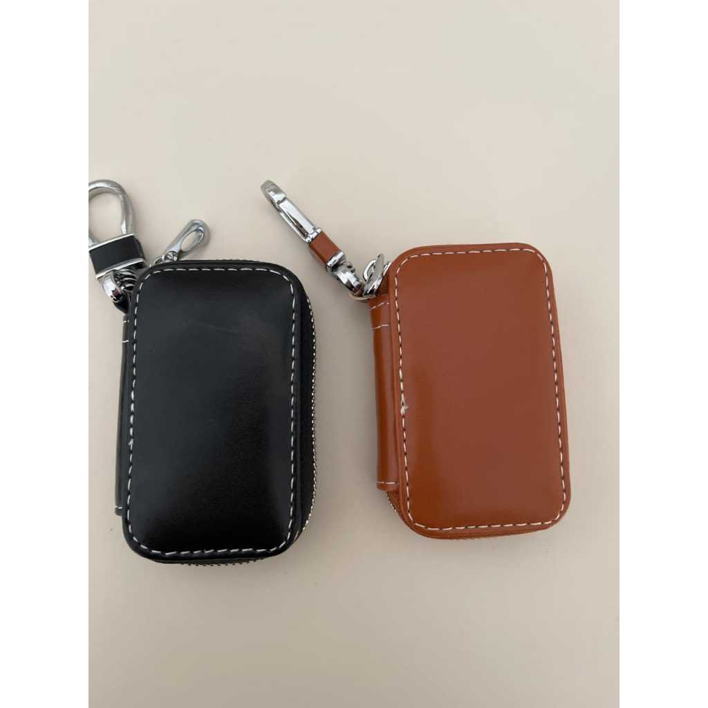 Gantungan kunci motor kulit asli