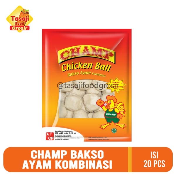 

Champ Bakso Ayam Kombinasi 200gr Isi 20 pcs