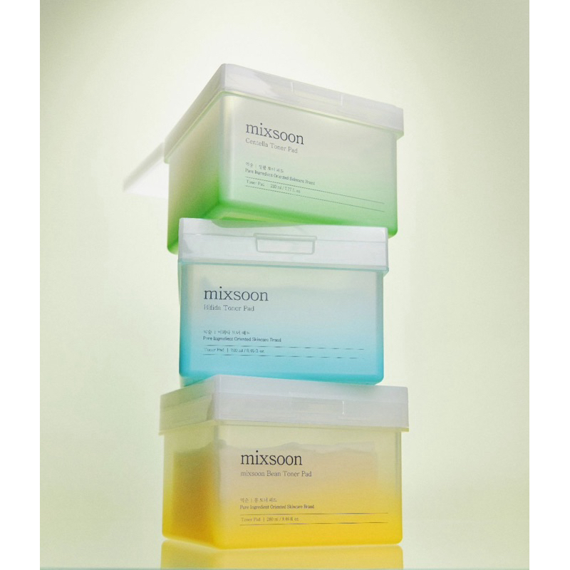 [NEW] MIXSOON TONER PADS // CENTELLA ASIATICA TONER PAD// BEAN TONER PAD// GALACTOMYCES WHITENING PA