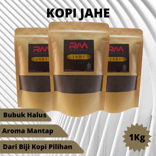 

Kopi Bubuk Jahe Asli Aromah jahe isi 1 KG Bubuk Kopi Rasa Jahe