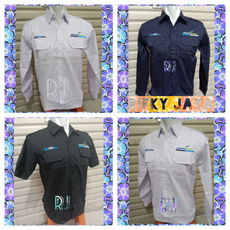 Kemeja BUMN Angkasa Pura/Baju BUMN angkasa pura Bordir suka suka