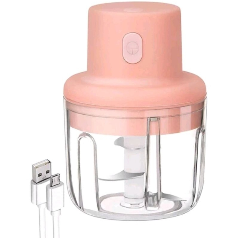 USB Mini Chopper 100 ML Elektrik Tanpa Kabel /Food Processor Blender Portable Multifungsi/PENGHALUS 