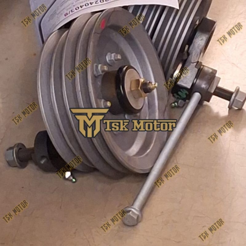 Pulley set pully belt 4 jalur mercy bus OH 1526 - OH 1626 Genuine