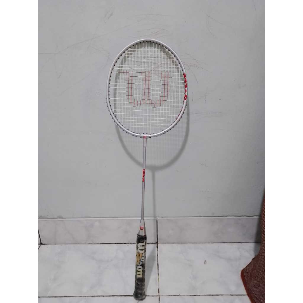 Raket bulutangkis Wilson Original asli badminton silver merah hitam