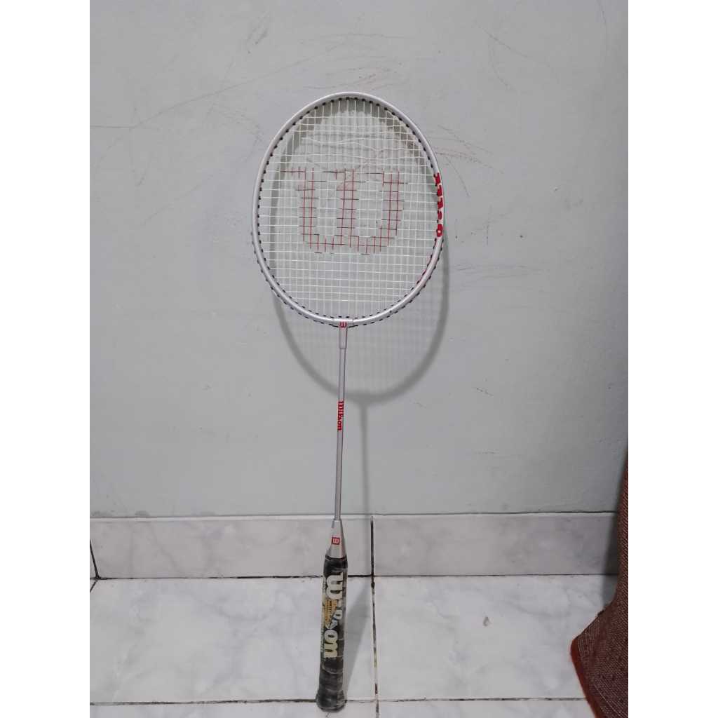 Raket bulutangkis Wilson Original asli badminton silver merah hitam