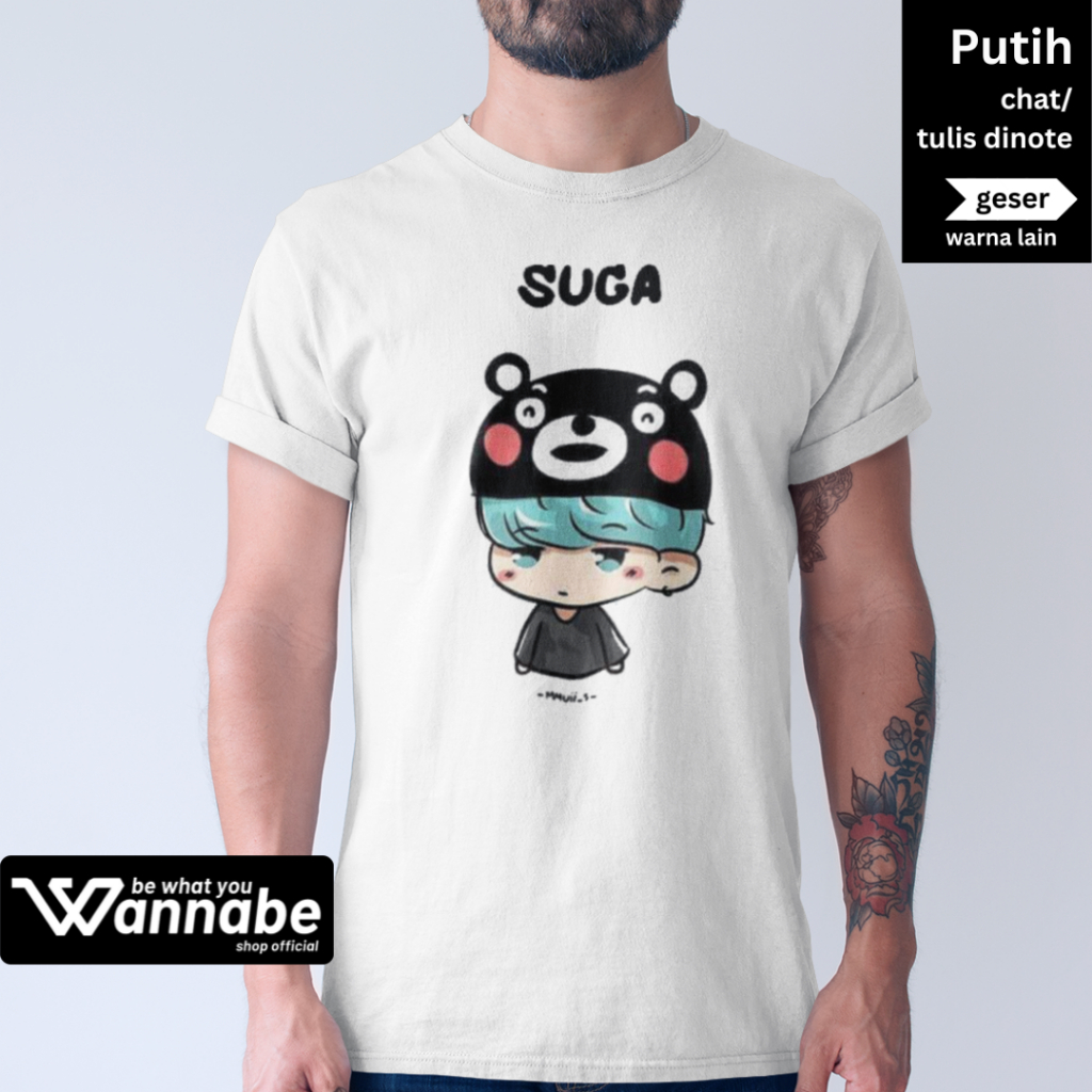KAOS BAND BTS SUGA 8 SIZE S - 7XL DEWASA JUMBO BIGSIZE BIG SIZE & KAOS ANAK KAOS PREMIUM