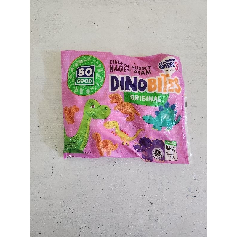 

Chicken Nugget Ayam Dino Bites Original So Good 400 gram