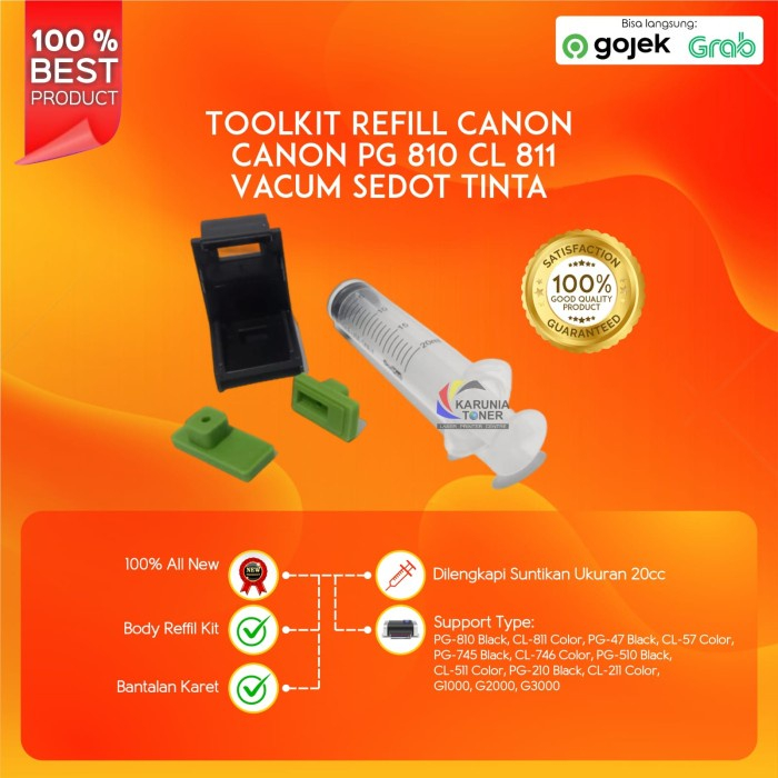 TOOLKIT CANON Black PG810 dan Colour CL811 47 57 745 746