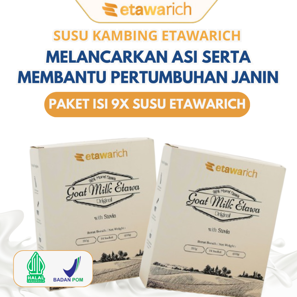 

Etawarich Paket 9 Box Susu Kambing Etawa Asli Untuk Asi Booster