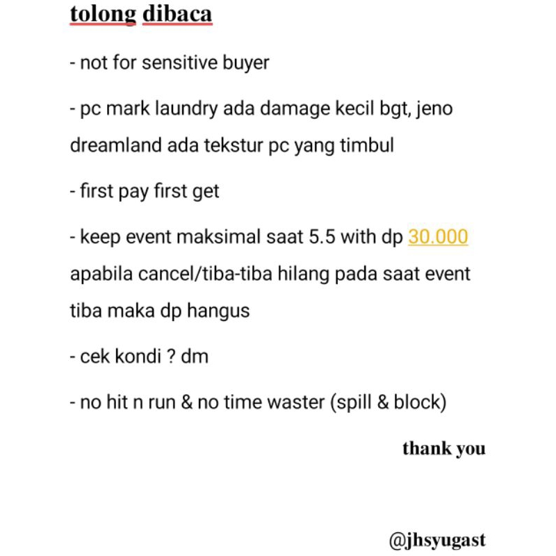 [ready] - mark jeno haechan renjun // laundry shop dreamland lolipop hoodie ungu season greeting