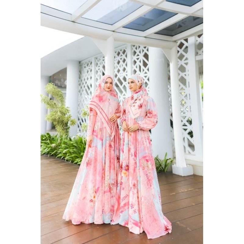 (COD) New Gamis Syari Amora series  by Eldeena Syari