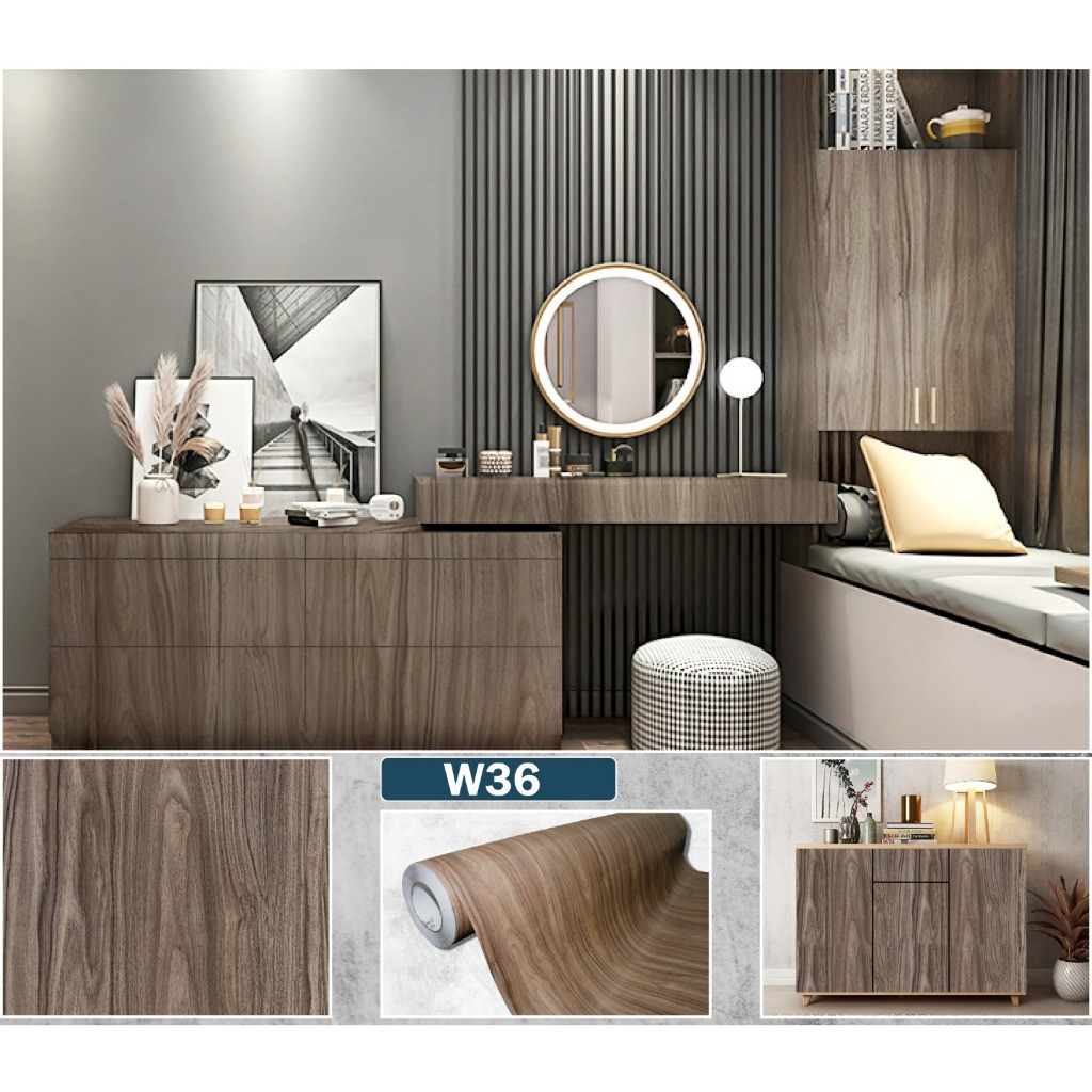 WALLPAPER MOTIF KAYU W36 ( 122 CM X 25 CM ), WALLPAPER DINDING SERBAGUNA, WALLPAPER KAYU MURAH UNTUK