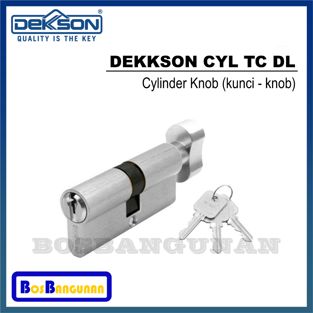 Cylinder Knob Kunci DEKKSON CYL TC DL / Silinder Kunci DEKKSON / DEKKSON Cylinder Knob (kunci - knob