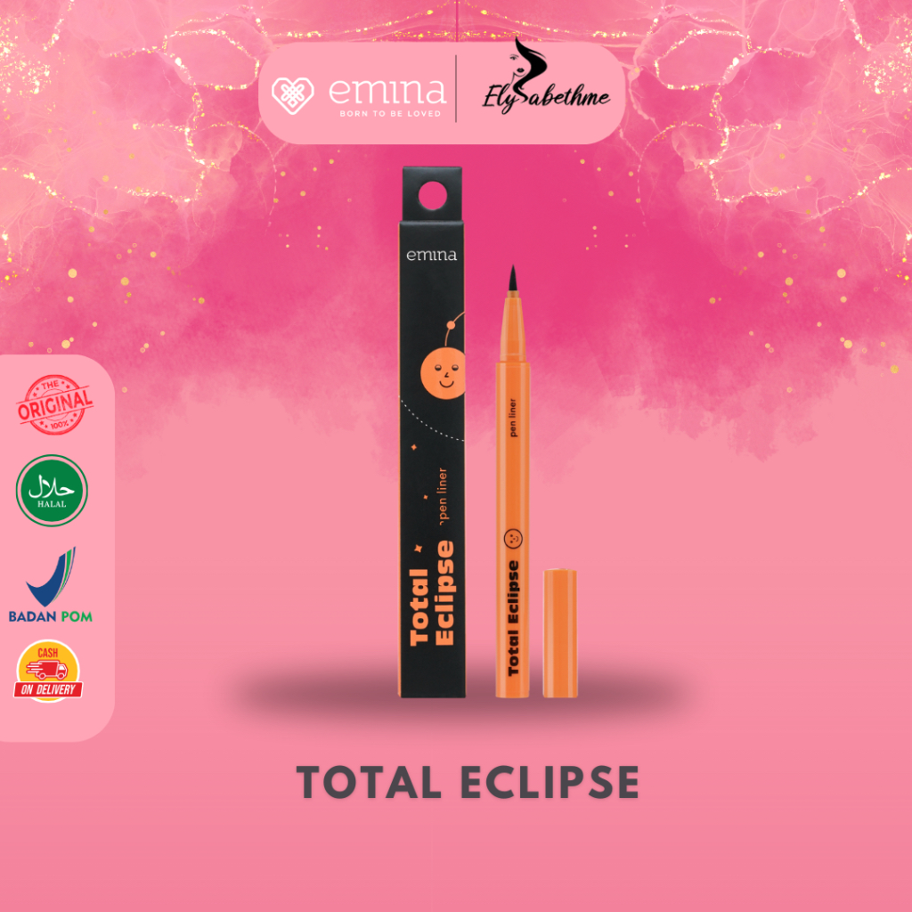 ✿ELYSABETHME✿ emina total eclipse pen liner liquid cair cocok untuk pemula waterproof transferproof