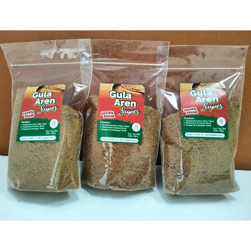 

GULA AREN ASLI PREMIUM GULA SEMUT BUBUK PALM SUGAR PEMANIS ALAMI KESEHATAN 250 GR