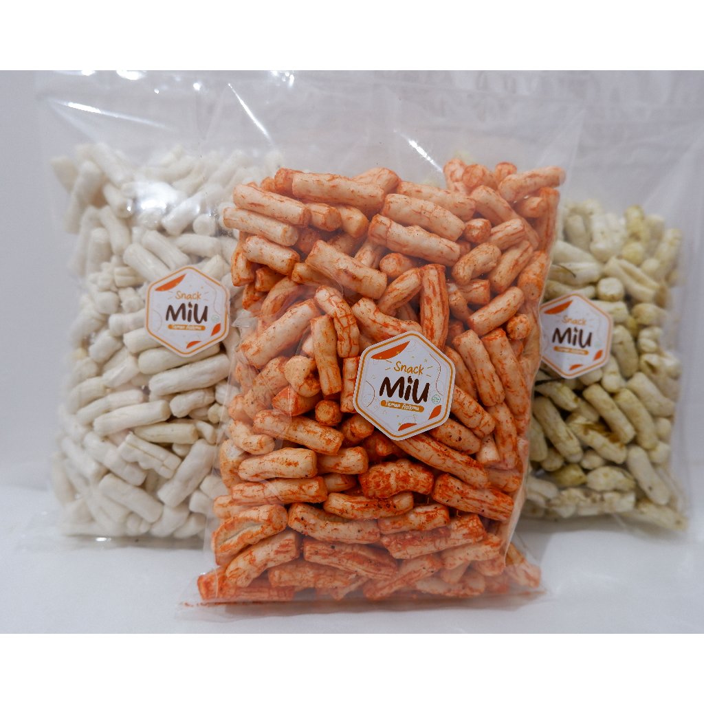 

Snack Miu - Kerupuk Ikan Tongkol Gurih/Cabe Ijo/Balado