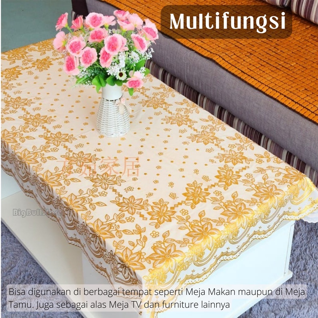 Aveline Taplak Meja Tamu / Alas Meja Ruang Tamu Cantik / Taplak Meja Table Besar Tampilan Lebih Mewa