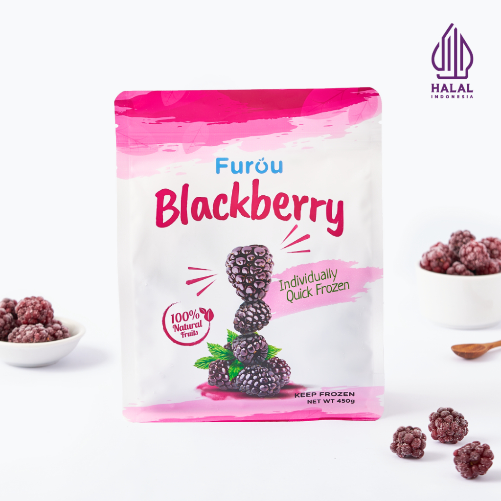 

Frozen Blackberry (IQF) | Buah Blackberry Beku | 450 gram