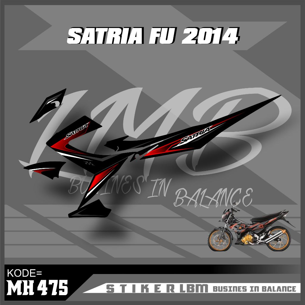 Striping Stiker Satria Fu  / Striping Satria Fu lama 2008-2012