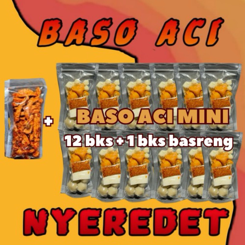 

Baso Aci Mini Garut Nyeredet (12+1 bks basreng)