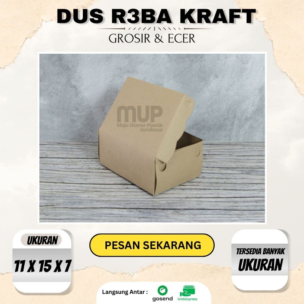 (100 pcs)Dus Kue/Dus Renda/Dus kue Coklat/Dus Kue Kraft