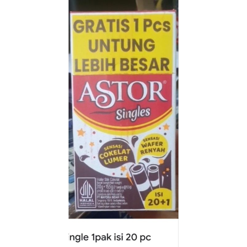 

Astor single 18 gram isi 20 pcs per box