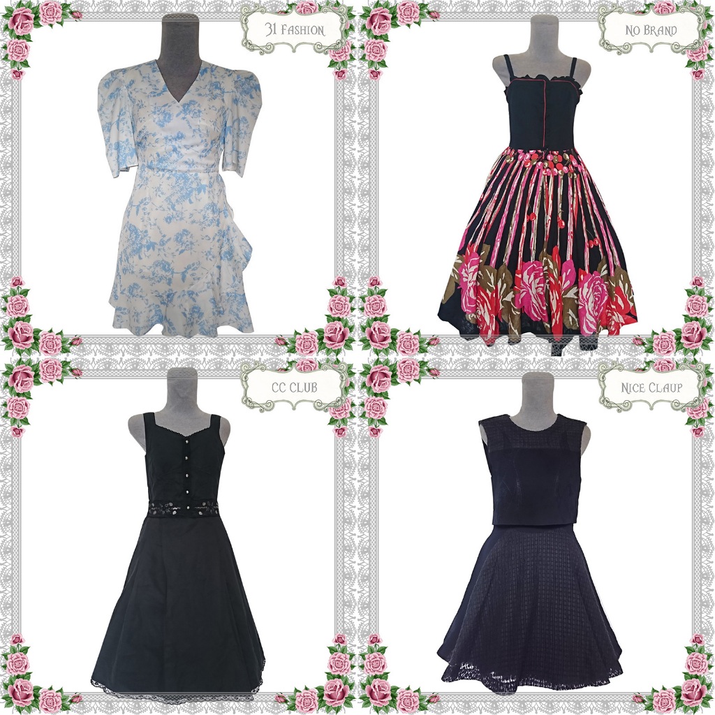 READY 207_DRESS KAWAII CASUAL CANTIK AXES FEMME, LIZ LISA, ANK ROUGE, DLL