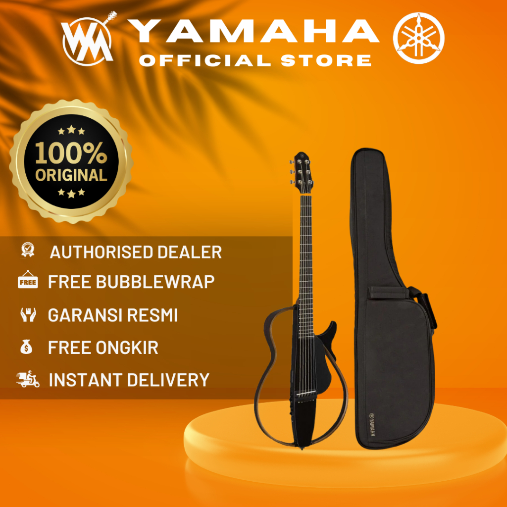 Yamaha SLG 200S Silent Gitar / SLG200S / SLG-200S Original - BLACK