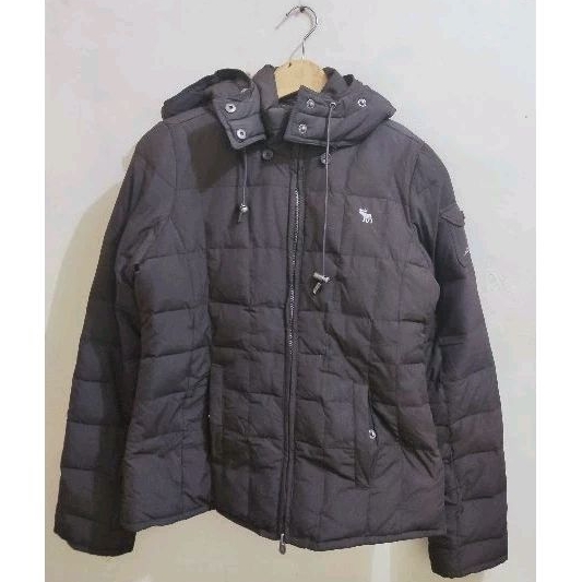Jacket Puffer Abercrombie & fitch gelembung bulang vintage