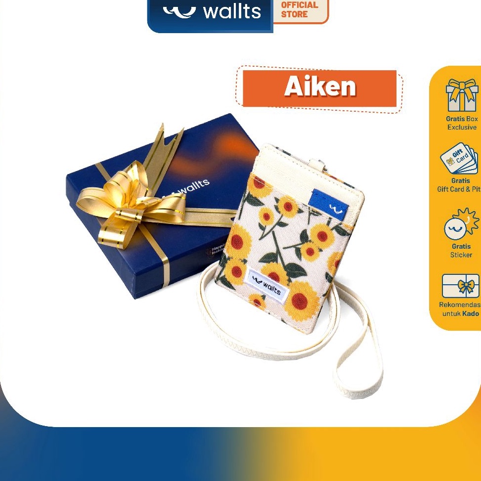 

Wallts Aiken Moonrise Lanyard Name Tag Id Card KODE Y1S9