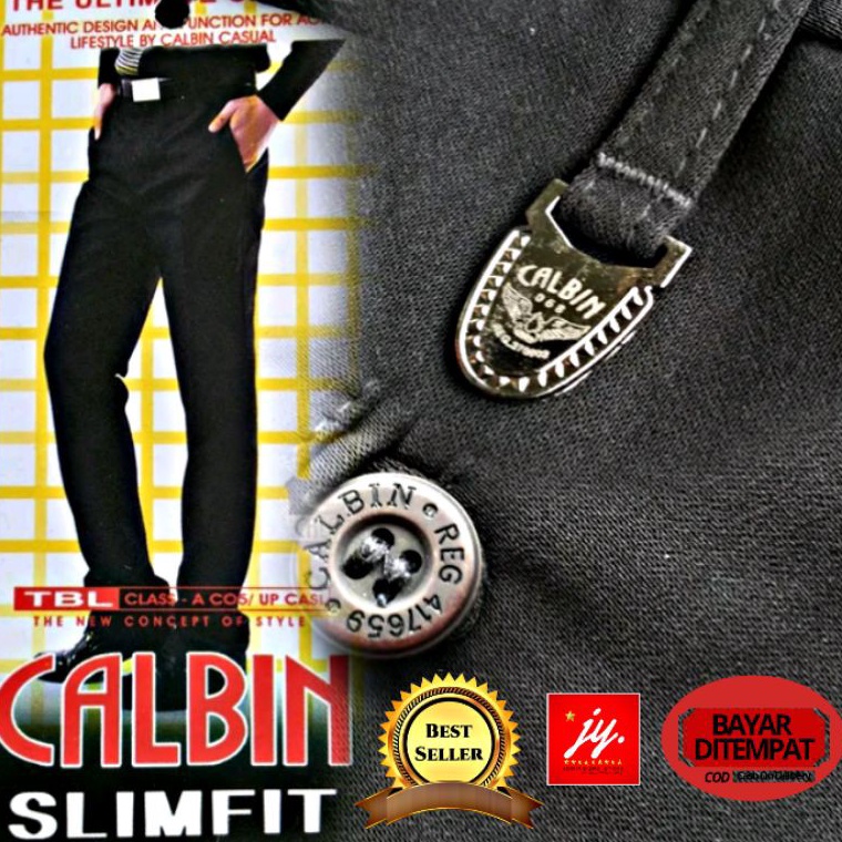 Terbaru CELANA BAHAN PRIA FORMAL SLIM FITREGULER HITAM BUAT KERJA KANTOR NIKAH DASAR KAIN SIZE 2744 