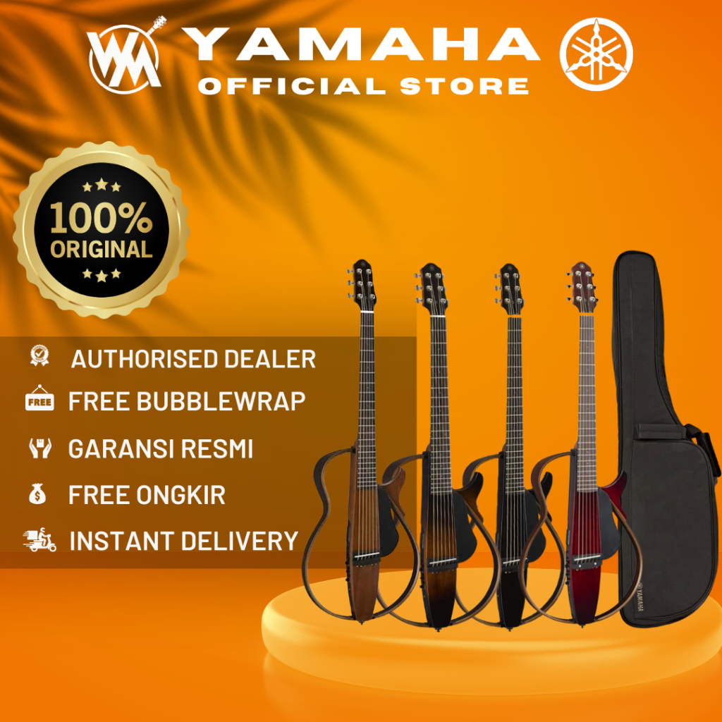 Yamaha SLG 200S Silent Gitar / SLG200S / SLG-200S Original - (TERSEDIA 4 WARNA)